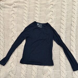 Figs Dark Harbor Salta Underscrub Long Sleeve Top